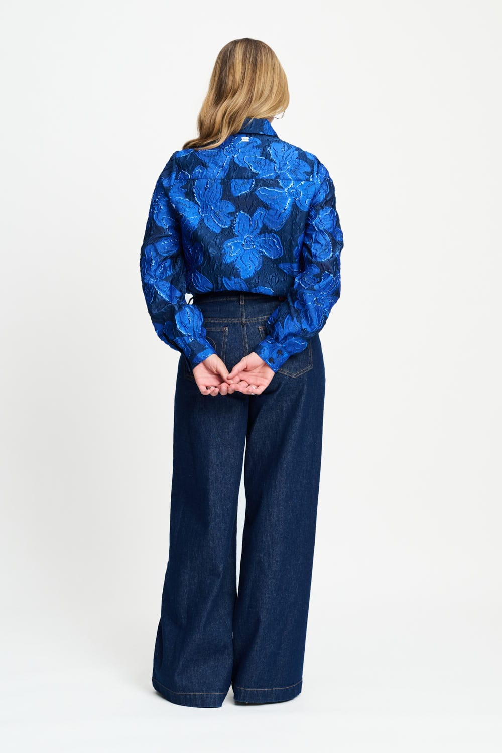 BLUSE - Jade Bloom Cobalt Blue