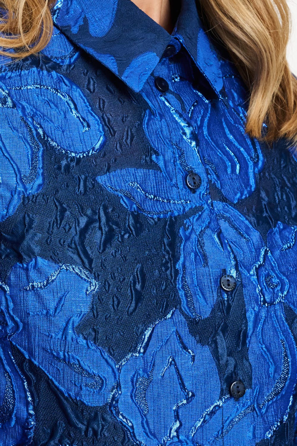 BLUSE - Jade Bloom Cobalt Blue
