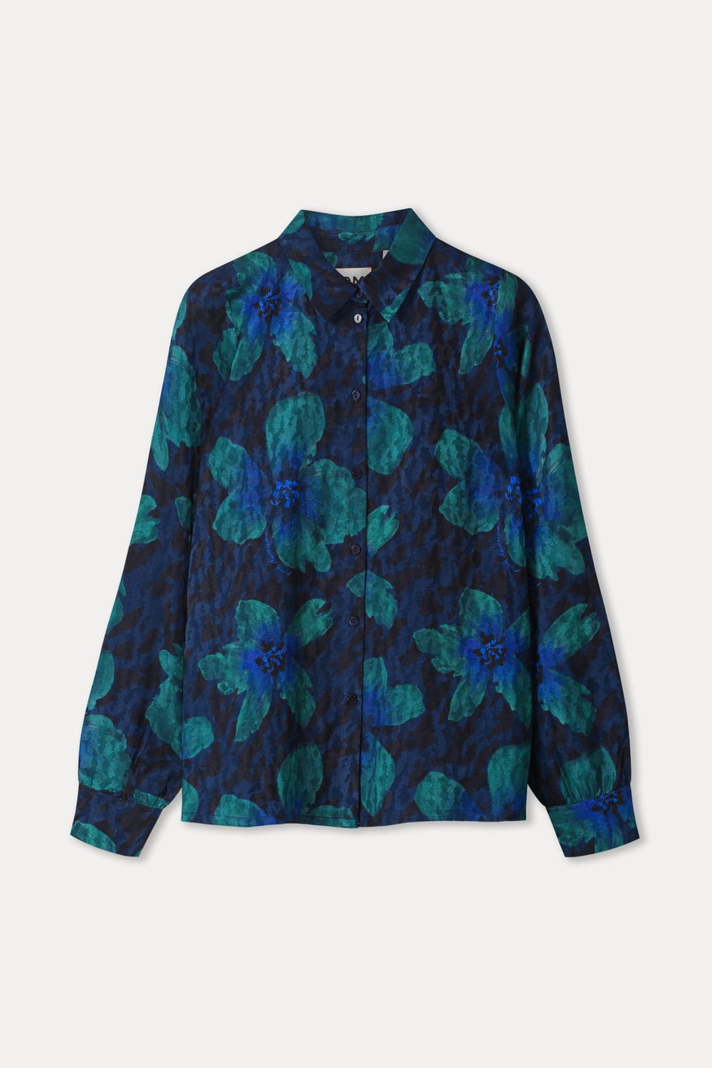 BLUSE - Mila Bloom Teal Green