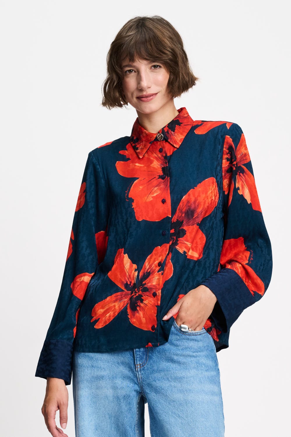BLUSE - Alex Bloom Rouge