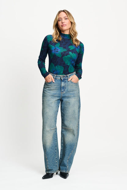 JEANS - Jacky Studs Dark Blue