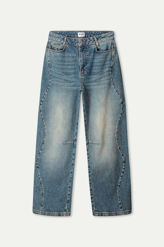JEANS - Jacky Studs Dark Blue