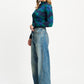 JEANS - Jacky Studs Dark Blue