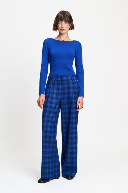 HOSE - Charlie Check Blue