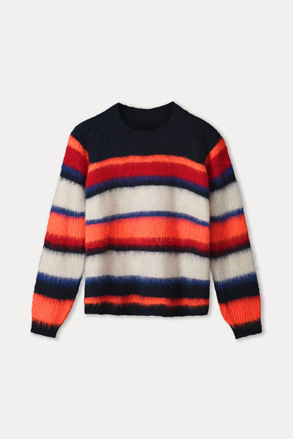 PULLOVER - Faye Striped Blue