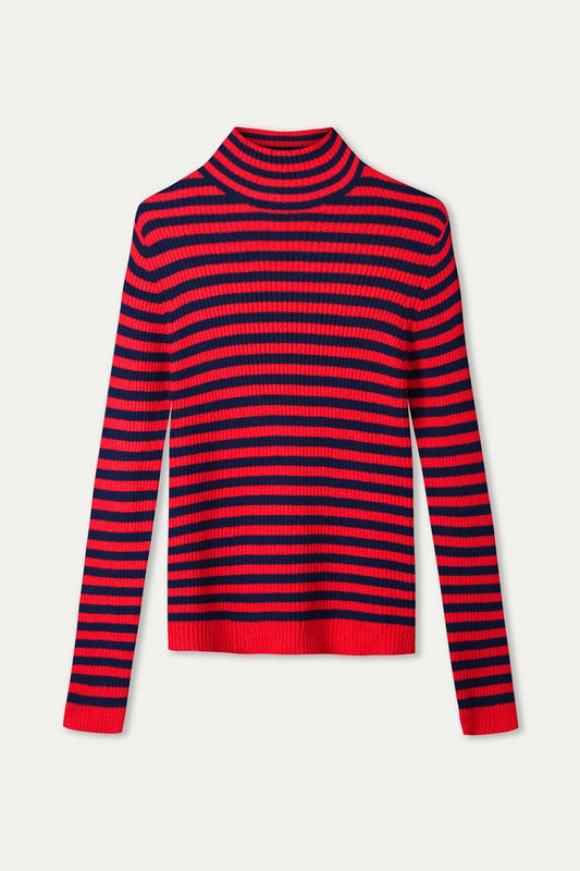 PULLOVER - Riley Striped Rouge Blue