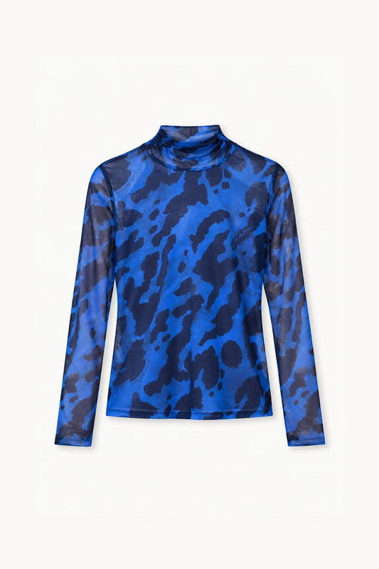 TURTLENECK - Romi Mesh Animal Eternal Blue