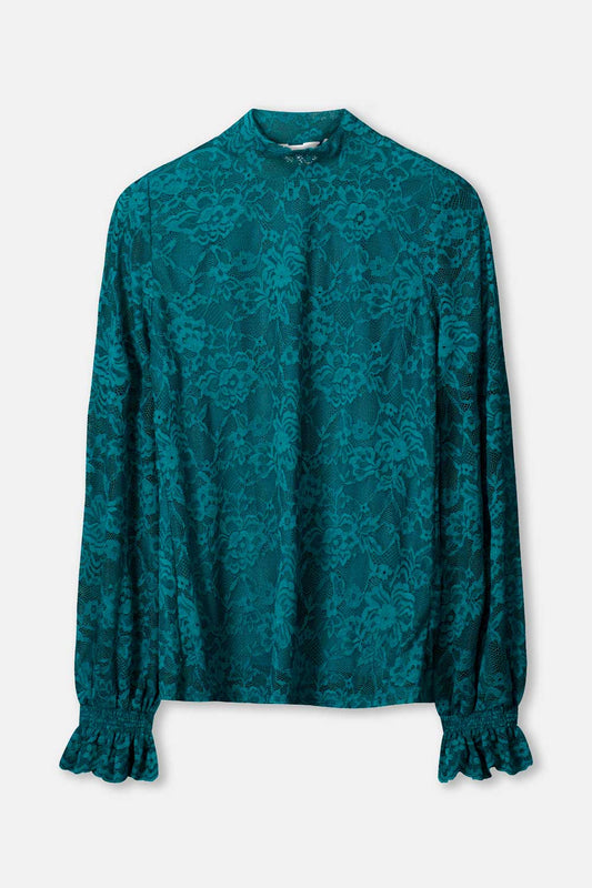 TURTLENECK - Ruby Lace Teal Green