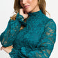 TURTLENECK - Ruby Lace Teal Green