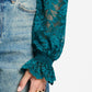 TURTLENECK - Ruby Lace Teal Green