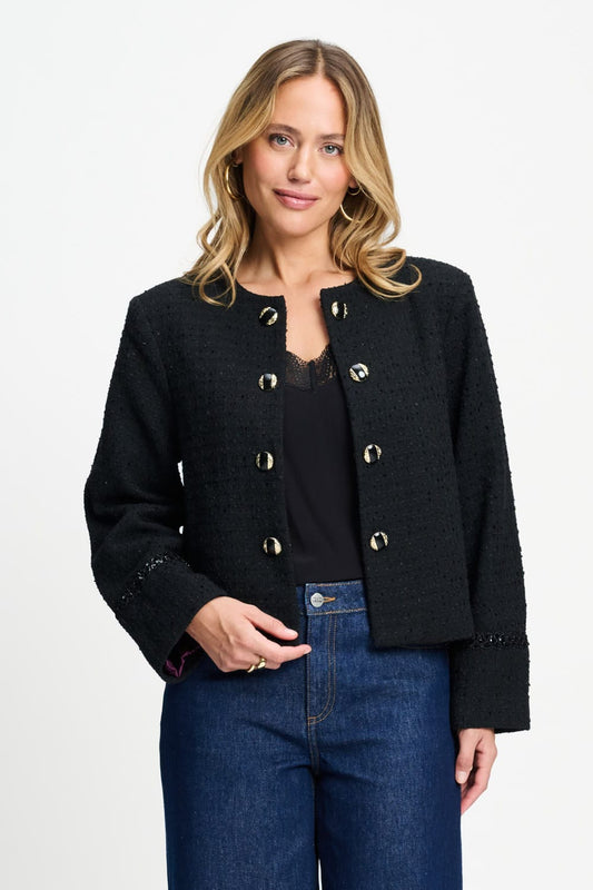 JACKE - Donna Tweed Black