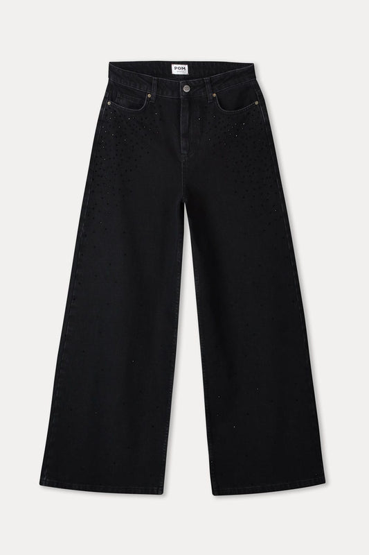 JEANS - Jodi Rhinestones Black
