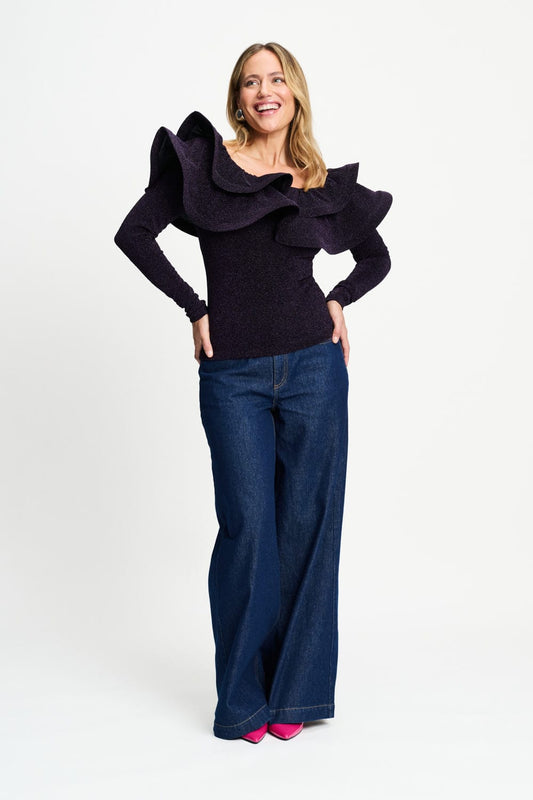 TOP - Billie Shimmer Dark Plum