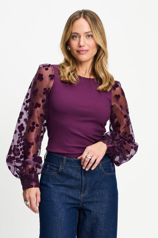 TOP - Britt Dark Plum