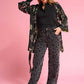 KIMONO - Flower Blaze Anthracite